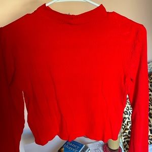 red h&m long sleeve